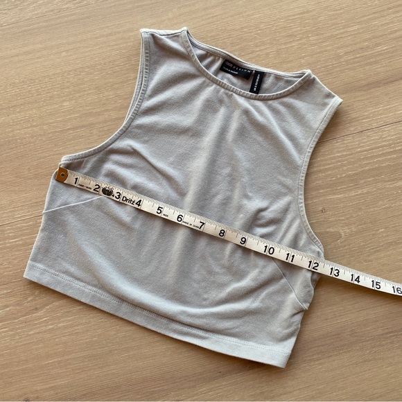 ASOS Design 2-pack Crop Tops Sizes US 2/4 in Khaki and Mint - Picture 15 of 16